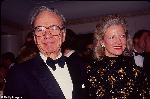 The media mogul was married to his second wife Anna (pictured) for 32 years before their divorce in 1999